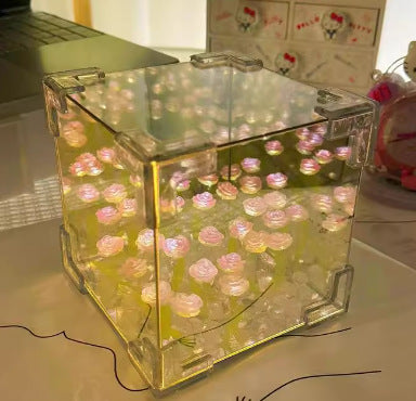 Handmade DIY Tulip Flower Night Light – Romantic Mirror Lamp Kit