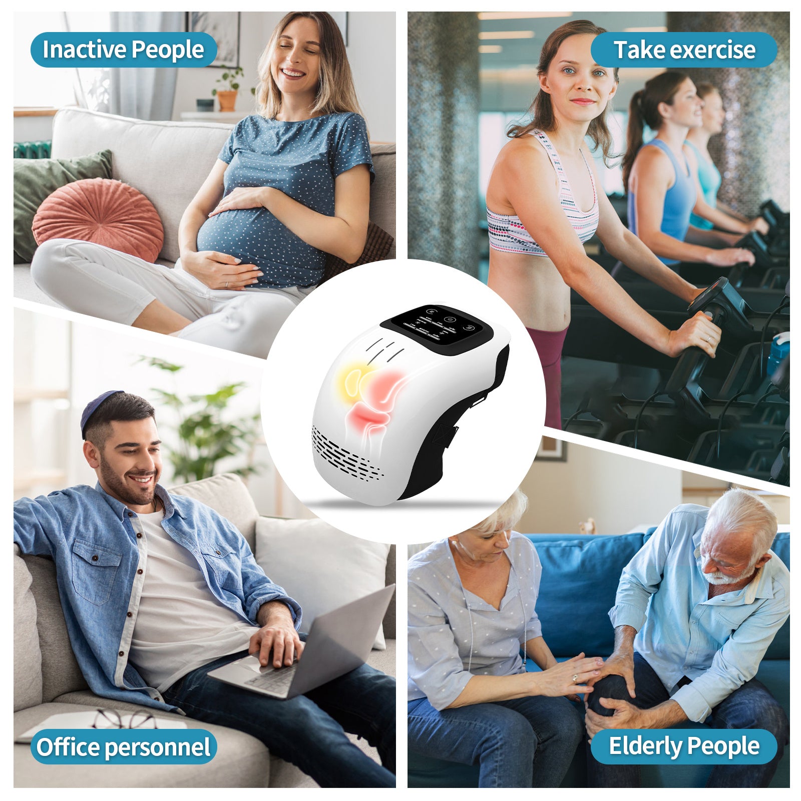 Smart Red-Light Knee Massager