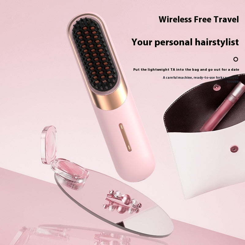 2 in 1 Negative Ion Hair Cordless Straightener Comb