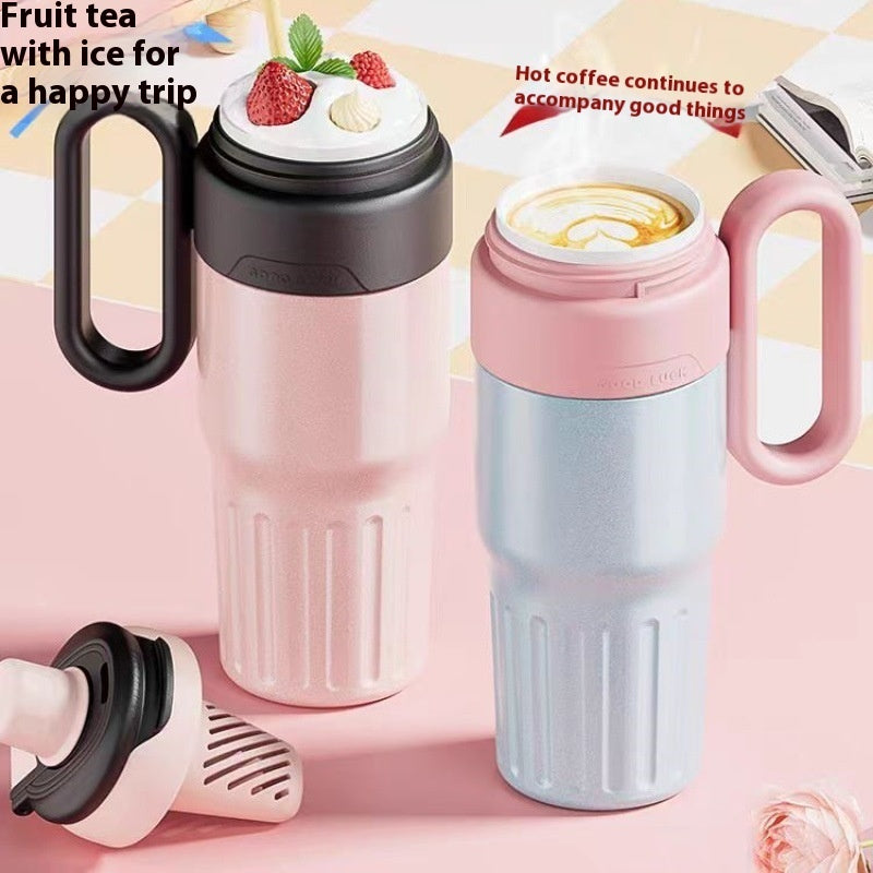 Smart - 780ml Double-wall insulated Hot and Cold Tumbler with Straw and Lid.