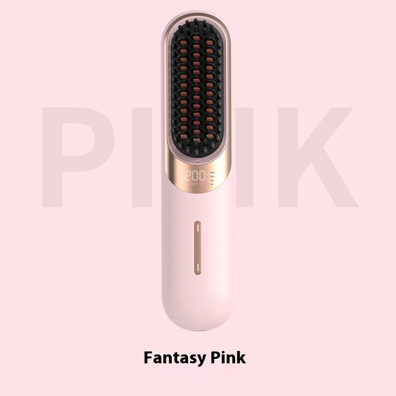 2 in 1 Negative Ion Hair Cordless Straightener Comb