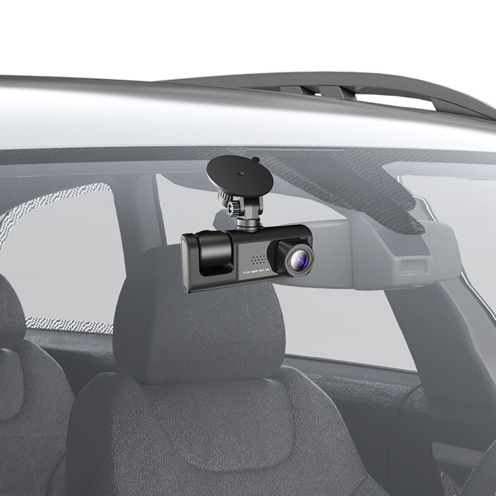 1080P Dual Lens Front And Rear Camera Video Car Dash Cam Recorder G Sensor DVR