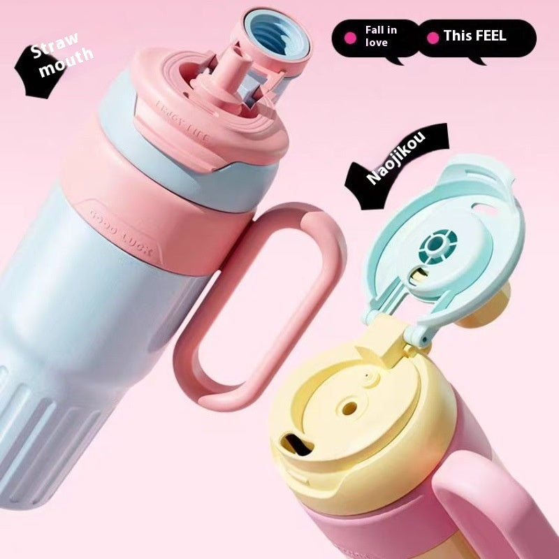 Smart - 780ml Double-wall insulated Hot and Cold Tumbler with Straw and Lid.