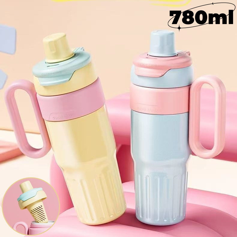 Smart - 780ml Double-wall insulated Hot and Cold Tumbler with Straw and Lid.